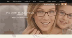 Desktop Screenshot of melissafreemandds.com